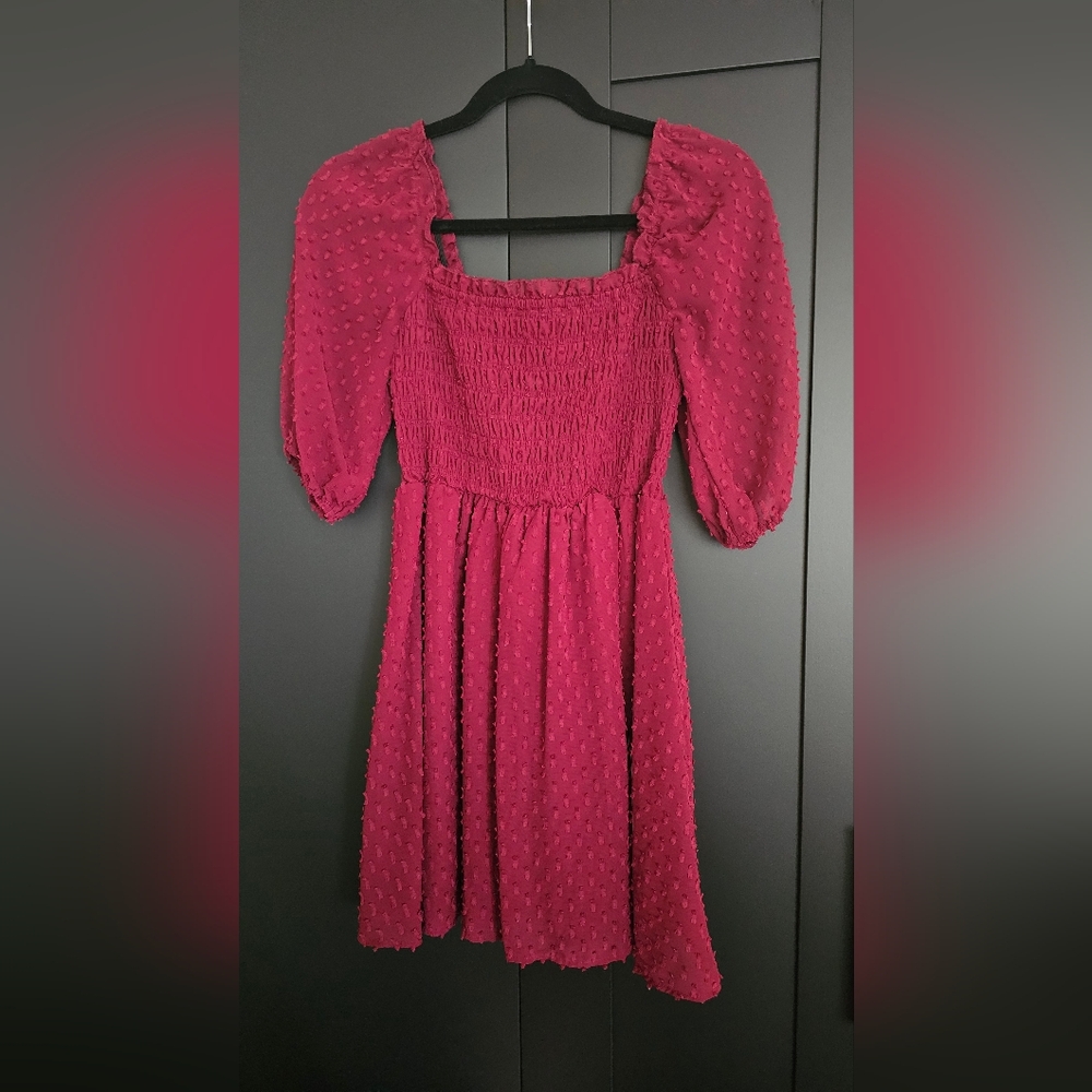 Mimi Chica Raspberry Kids Dress